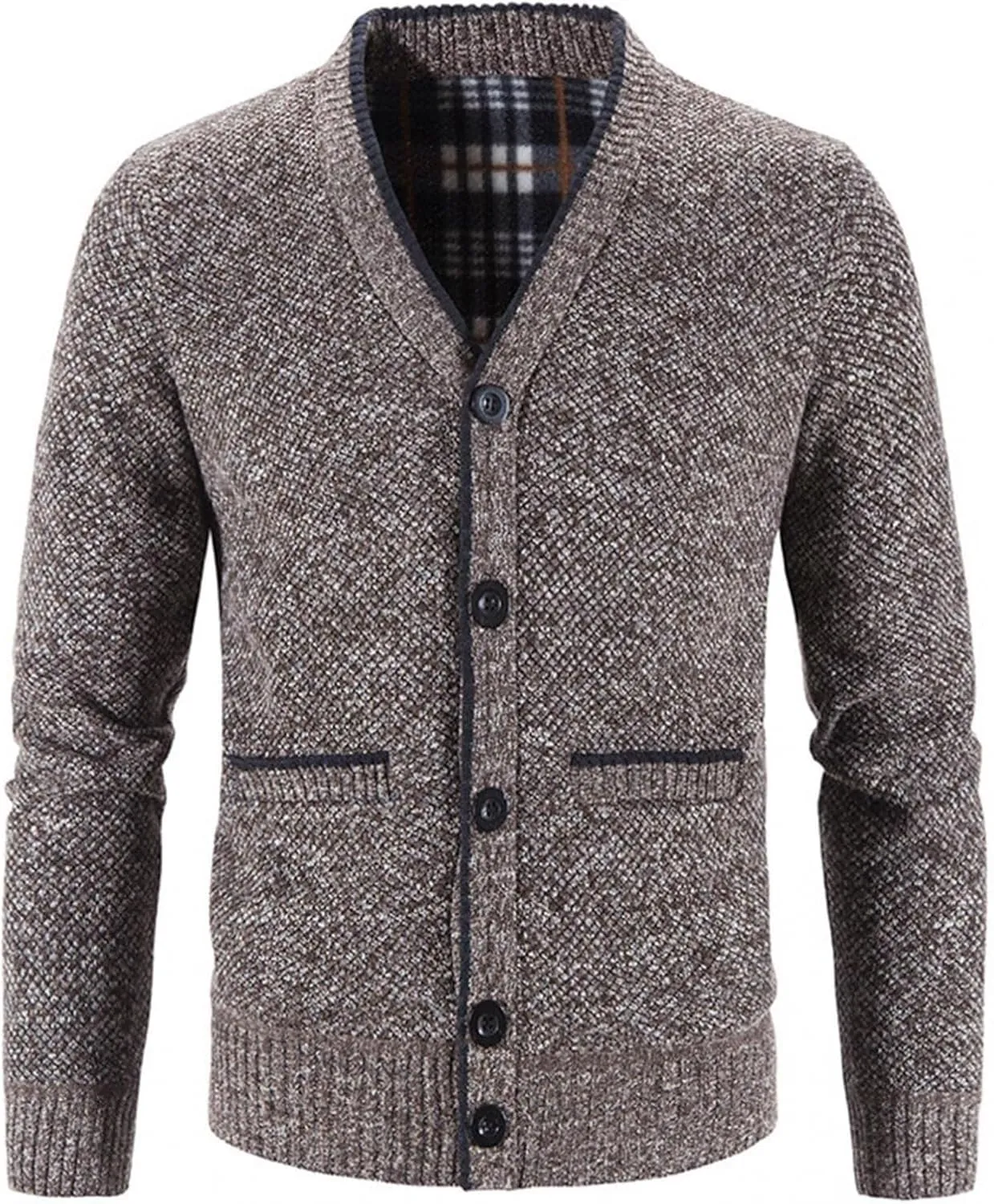 Men Cardigan Sweater Button Down Sweaters V Neck Cardigan Fleece Warm Jacket Long Sleeve Cardigans Oversized Shirts