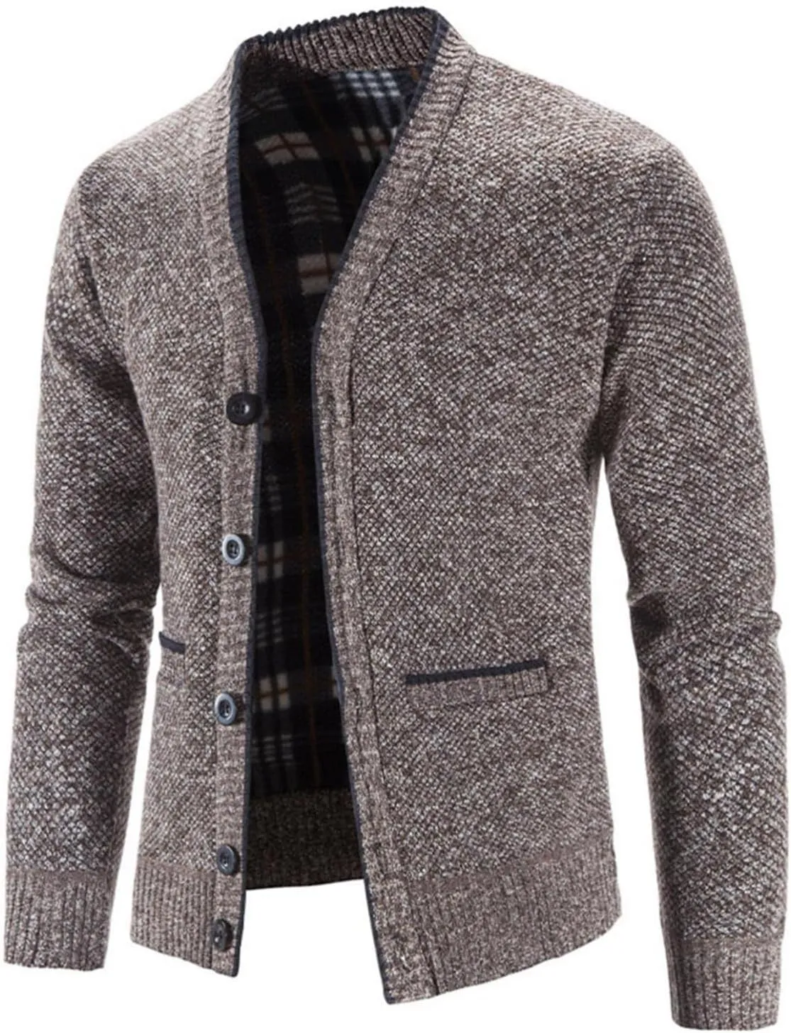Men Cardigan Sweater Button Down Sweaters V Neck Cardigan Fleece Warm Jacket Long Sleeve Cardigans Oversized Shirts