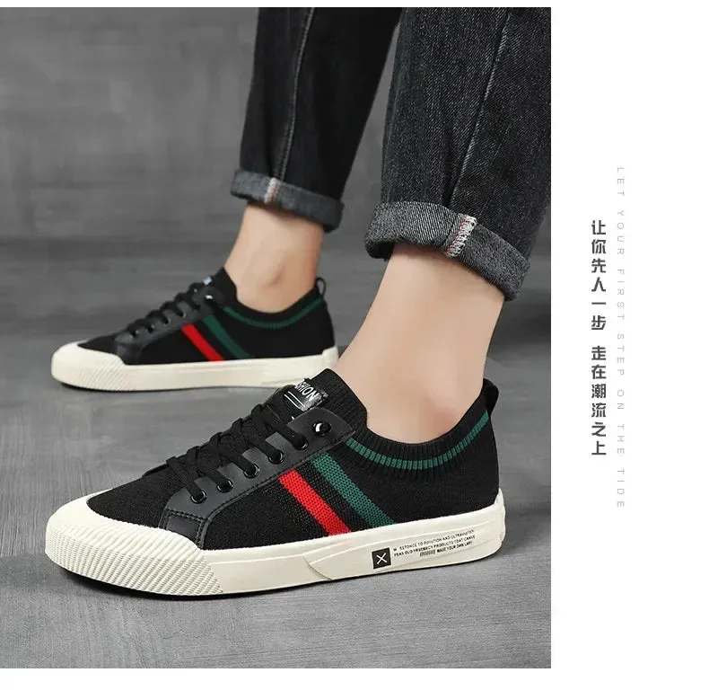Men Sneakers Branded Casual Loafers Light BreathableMesh Lightweight Flats Shoes Tenis Masculino 2023 Fashion Male Stylish Shoes