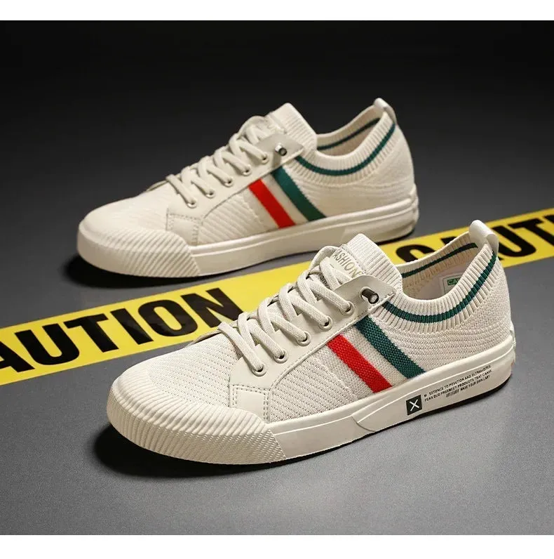Men Sneakers Branded Casual Loafers Light BreathableMesh Lightweight Flats Shoes Tenis Masculino 2023 Fashion Male Stylish Shoes