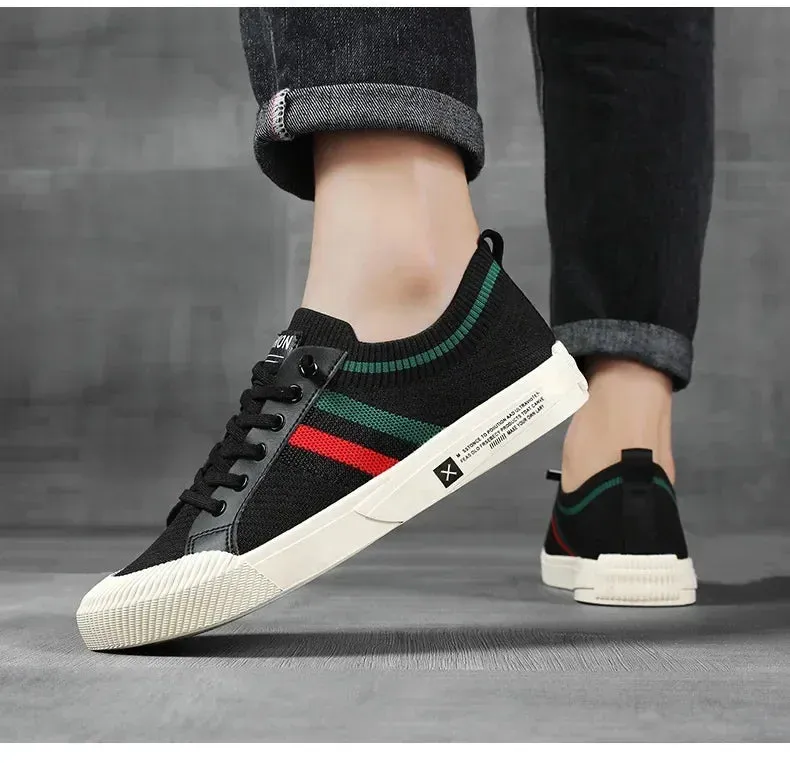 Men Sneakers Branded Casual Loafers Light BreathableMesh Lightweight Flats Shoes Tenis Masculino 2023 Fashion Male Stylish Shoes