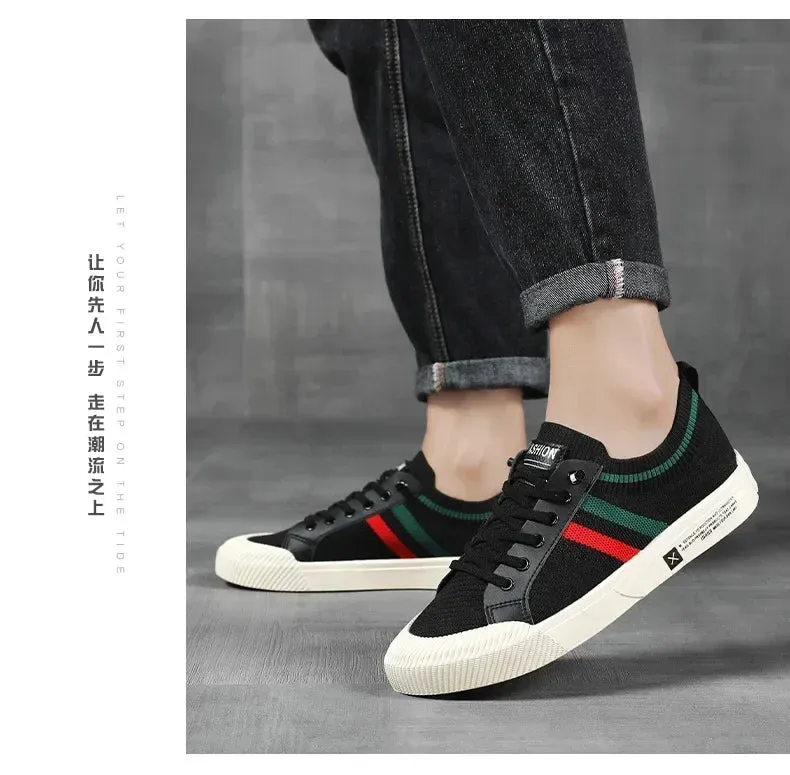 Men Sneakers Branded Casual Loafers Light BreathableMesh Lightweight Flats Shoes Tenis Masculino 2023 Fashion Male Stylish Shoes