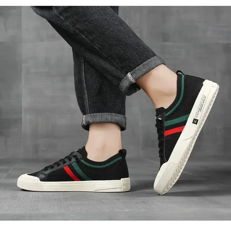 Men Sneakers Branded Casual Loafers Light BreathableMesh Lightweight Flats Shoes Tenis Masculino 2023 Fashion Male Stylish Shoes