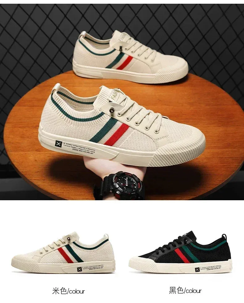 Men Sneakers Branded Casual Loafers Light BreathableMesh Lightweight Flats Shoes Tenis Masculino 2023 Fashion Male Stylish Shoes