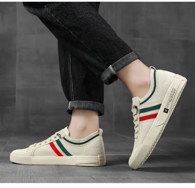 Men Sneakers Branded Casual Loafers Light BreathableMesh Lightweight Flats Shoes Tenis Masculino 2023 Fashion Male Stylish Shoes
