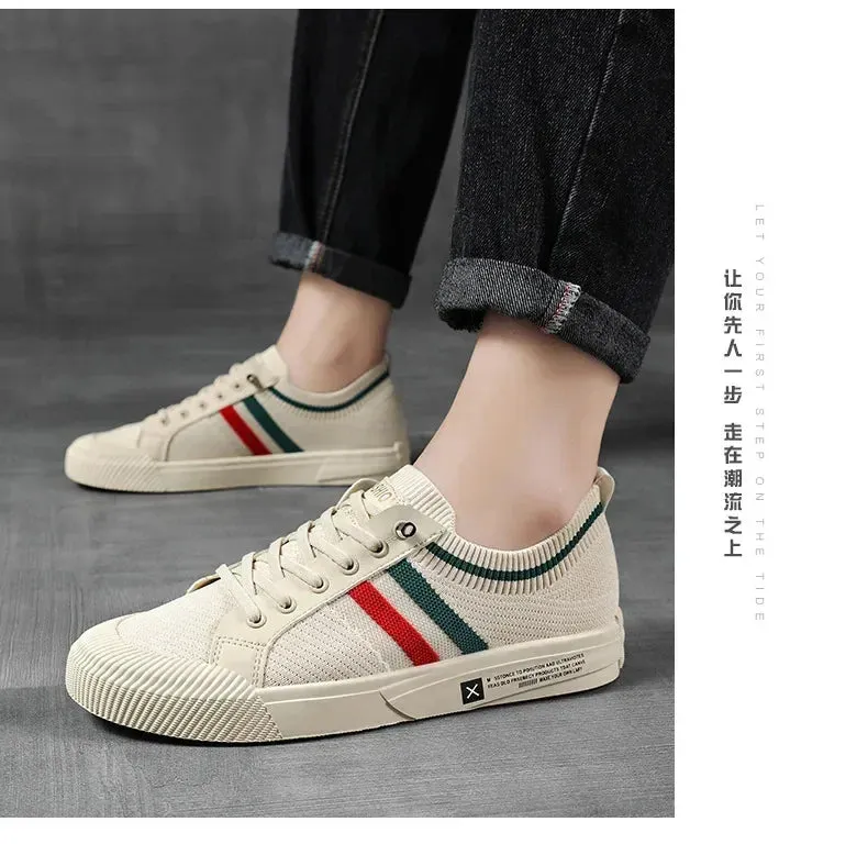Men Sneakers Branded Casual Loafers Light BreathableMesh Lightweight Flats Shoes Tenis Masculino 2023 Fashion Male Stylish Shoes