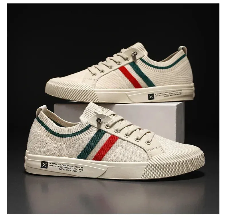 Men Sneakers Branded Casual Loafers Light BreathableMesh Lightweight Flats Shoes Tenis Masculino 2023 Fashion Male Stylish Shoes