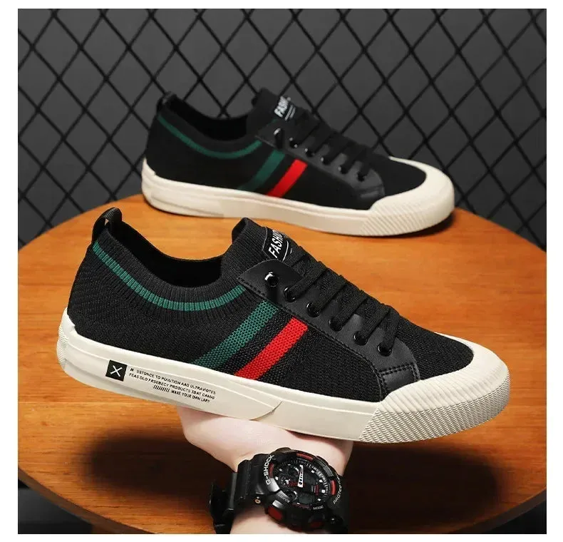 Men Sneakers Branded Casual Loafers Light BreathableMesh Lightweight Flats Shoes Tenis Masculino 2023 Fashion Male Stylish Shoes