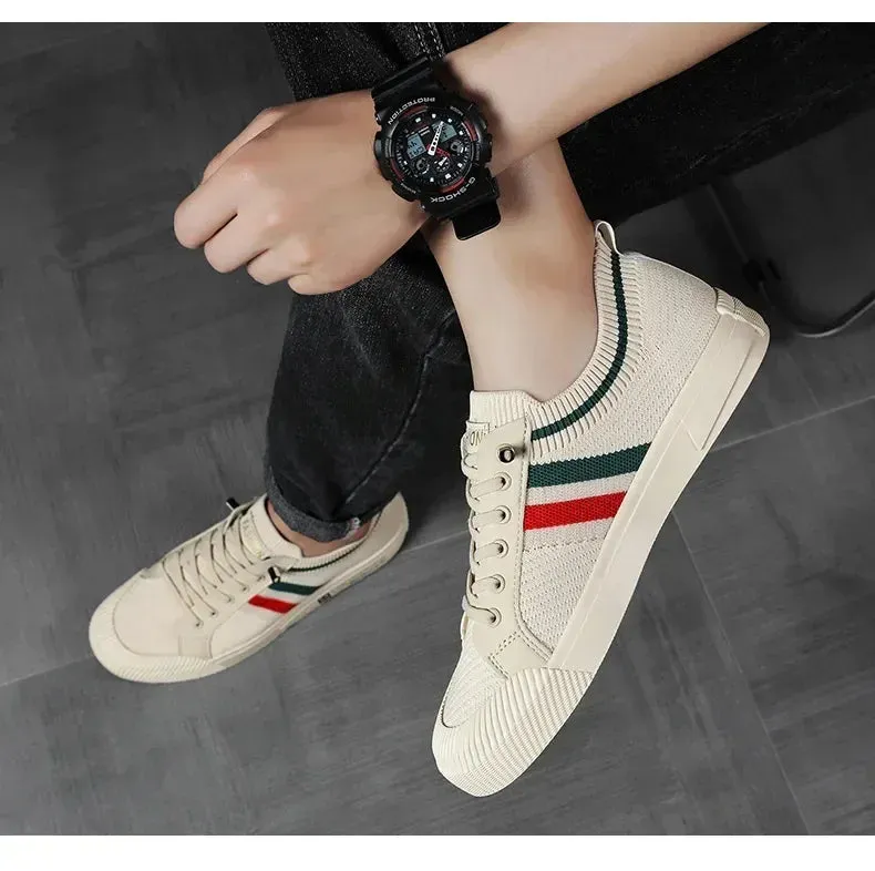 Men Sneakers Branded Casual Loafers Light BreathableMesh Lightweight Flats Shoes Tenis Masculino 2023 Fashion Male Stylish Shoes