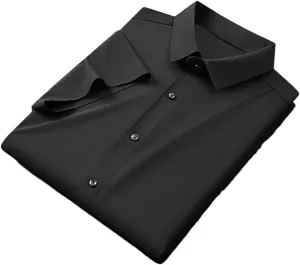 Men Solid Polo Shirt Short Sleeve Sportswear Top Cooling Nylon Quick Dry Slim Fit Golf Shirts