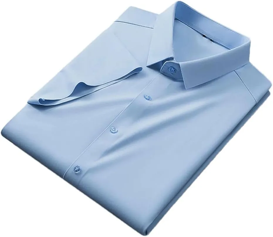 Men Solid Polo Shirt Short Sleeve Sportswear Top Cooling Nylon Quick Dry Slim Fit Golf Shirts