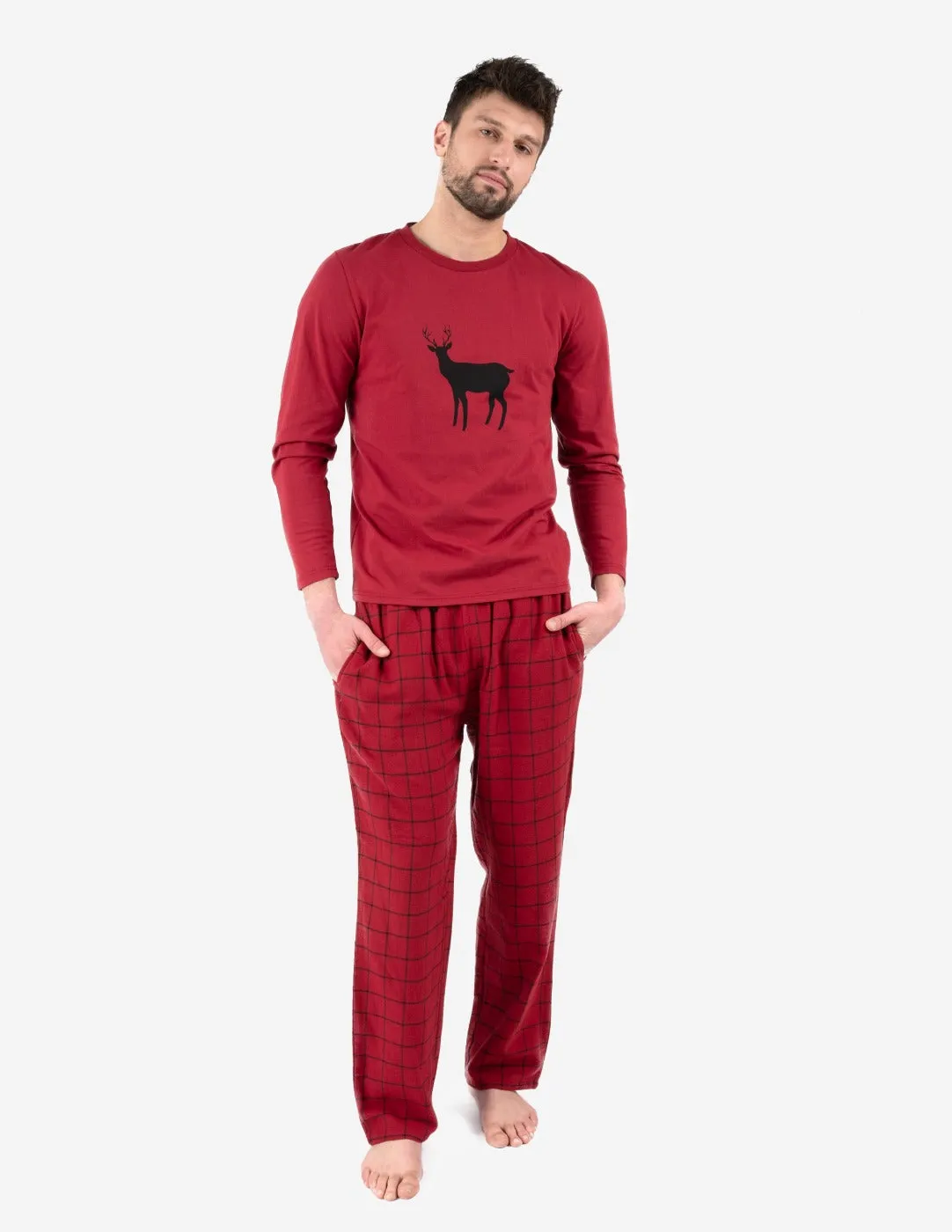 Men's Animal Print Flannel Sets