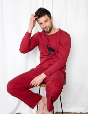 Men's Animal Print Flannel Sets