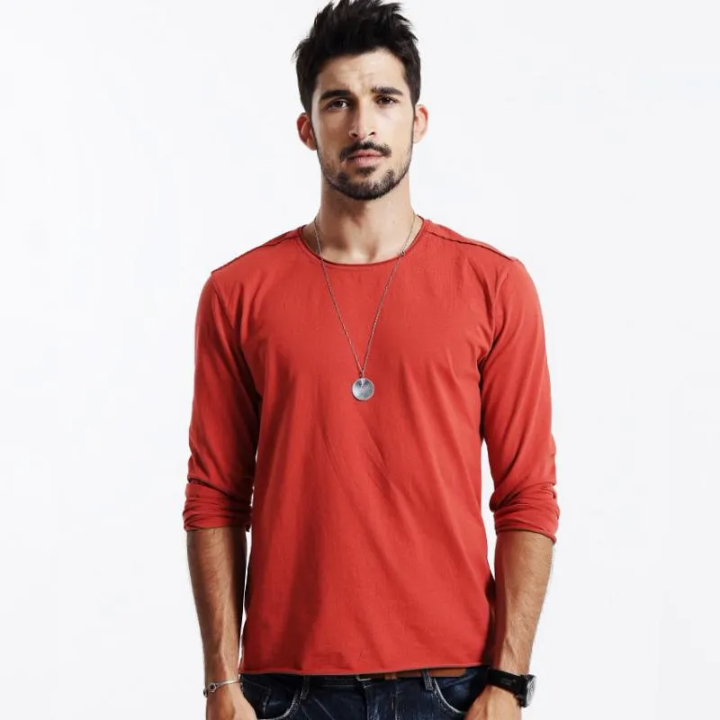 Men's Autumn Casual Cotton Long Sleeved T-Shirt