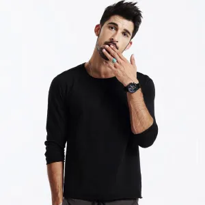 Men's Autumn Casual Cotton Long Sleeved T-Shirt