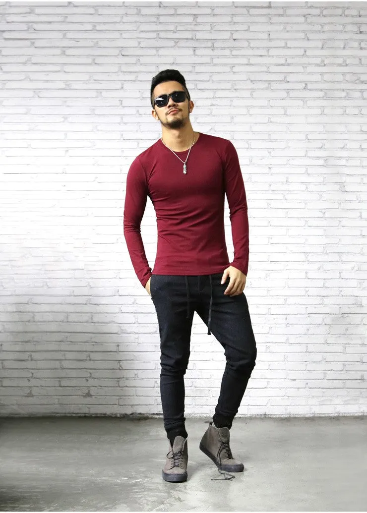 Men's Autumn/Spring O-Neck T-Shirt