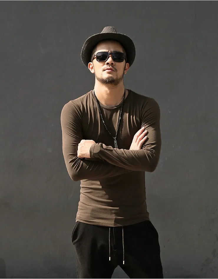 Men's Autumn/Spring O-Neck T-Shirt