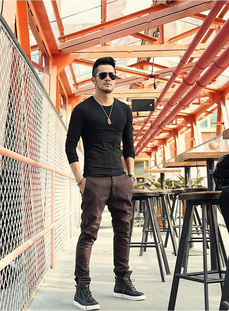 Men's Autumn/Spring O-Neck T-Shirt