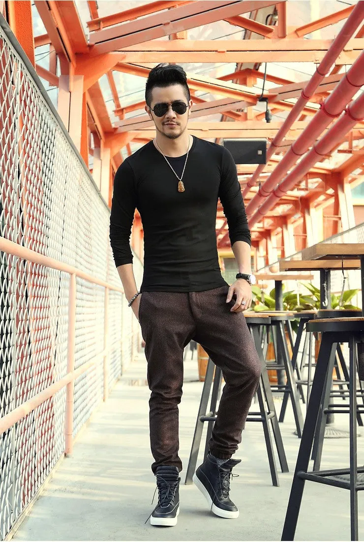 Men's Autumn/Spring O-Neck T-Shirt