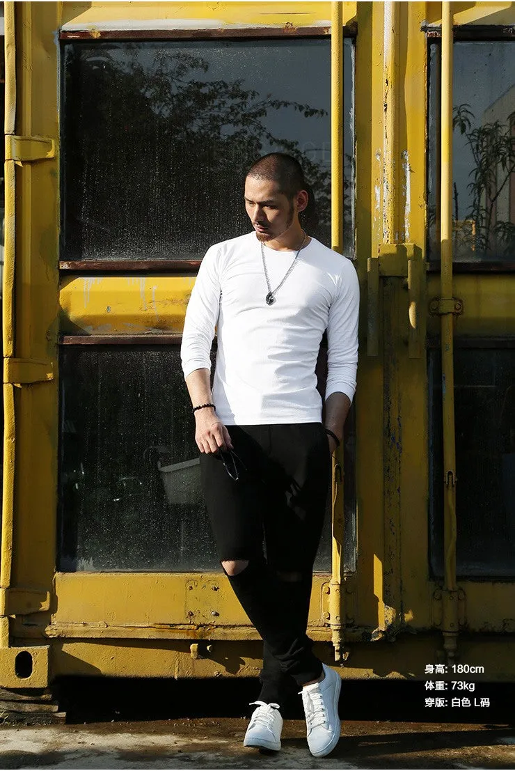 Men's Autumn/Spring O-Neck T-Shirt
