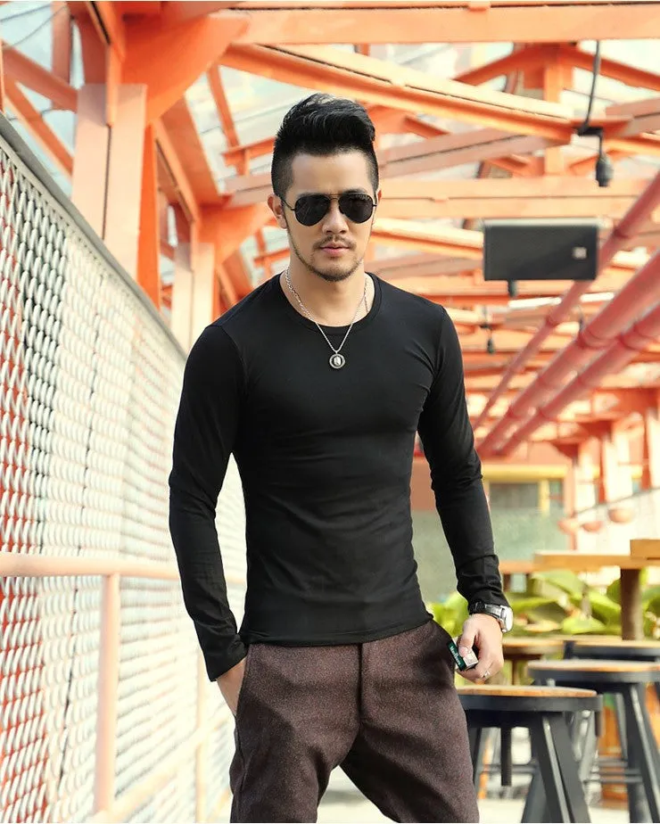 Men's Autumn/Spring O-Neck T-Shirt