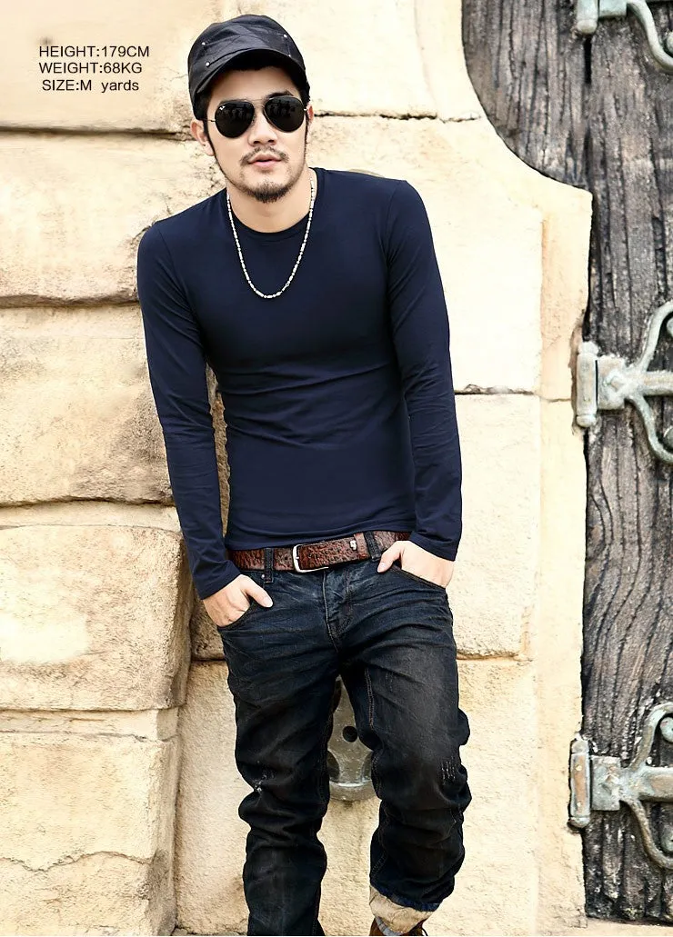 Men's Autumn/Spring O-Neck T-Shirt