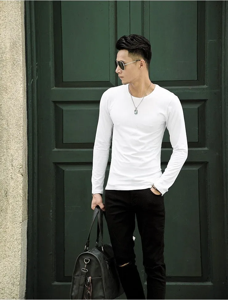 Men's Autumn/Spring O-Neck T-Shirt