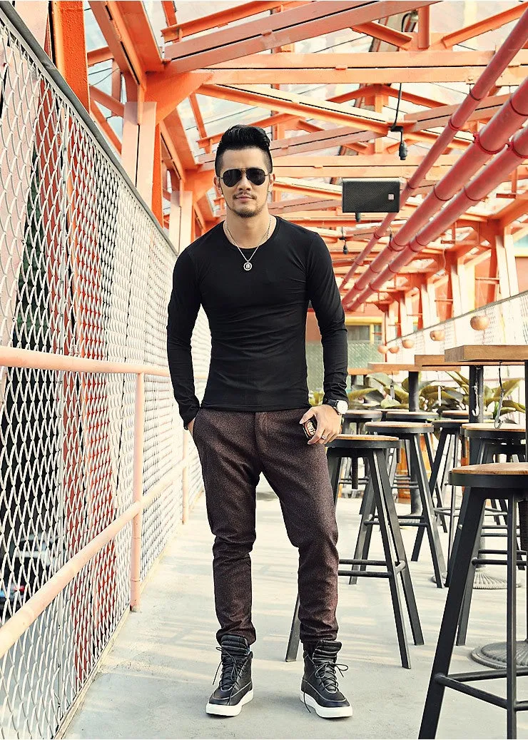 Men's Autumn/Spring O-Neck T-Shirt