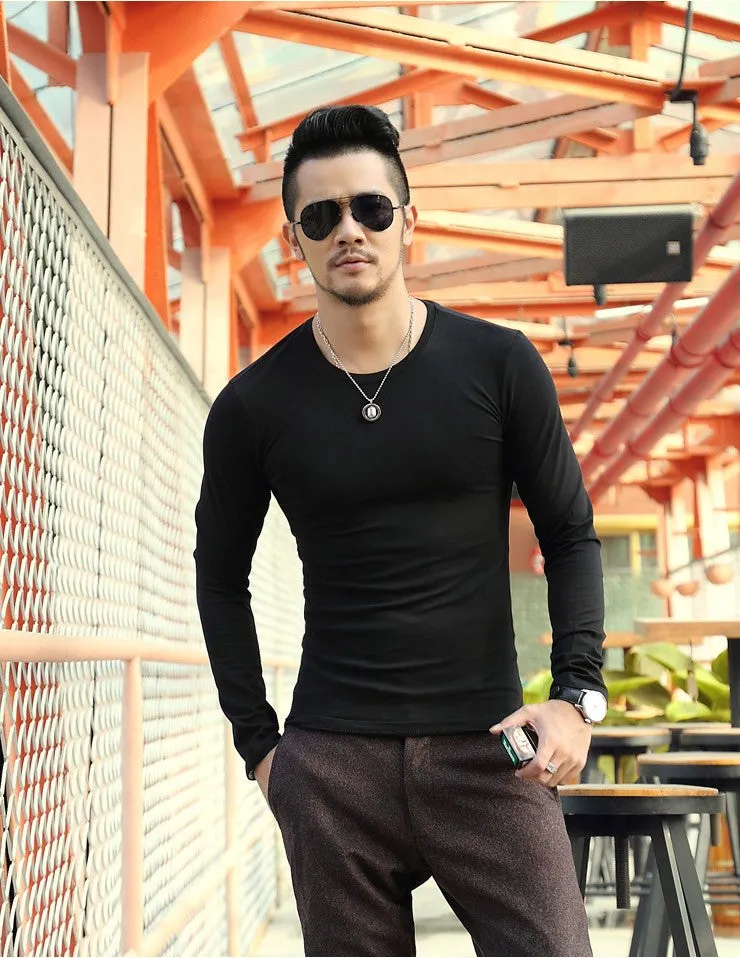 Men's Autumn/Spring O-Neck T-Shirt