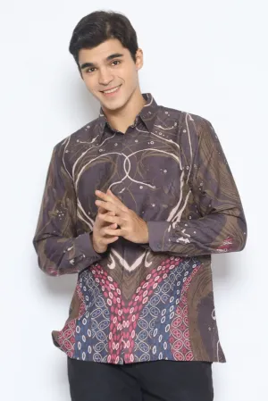 Men's Batik Shirt - Celestial Cosmos | Long Sleeves