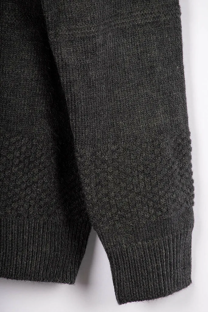 Men’s Black Round Neck Full Sleeve Sweater