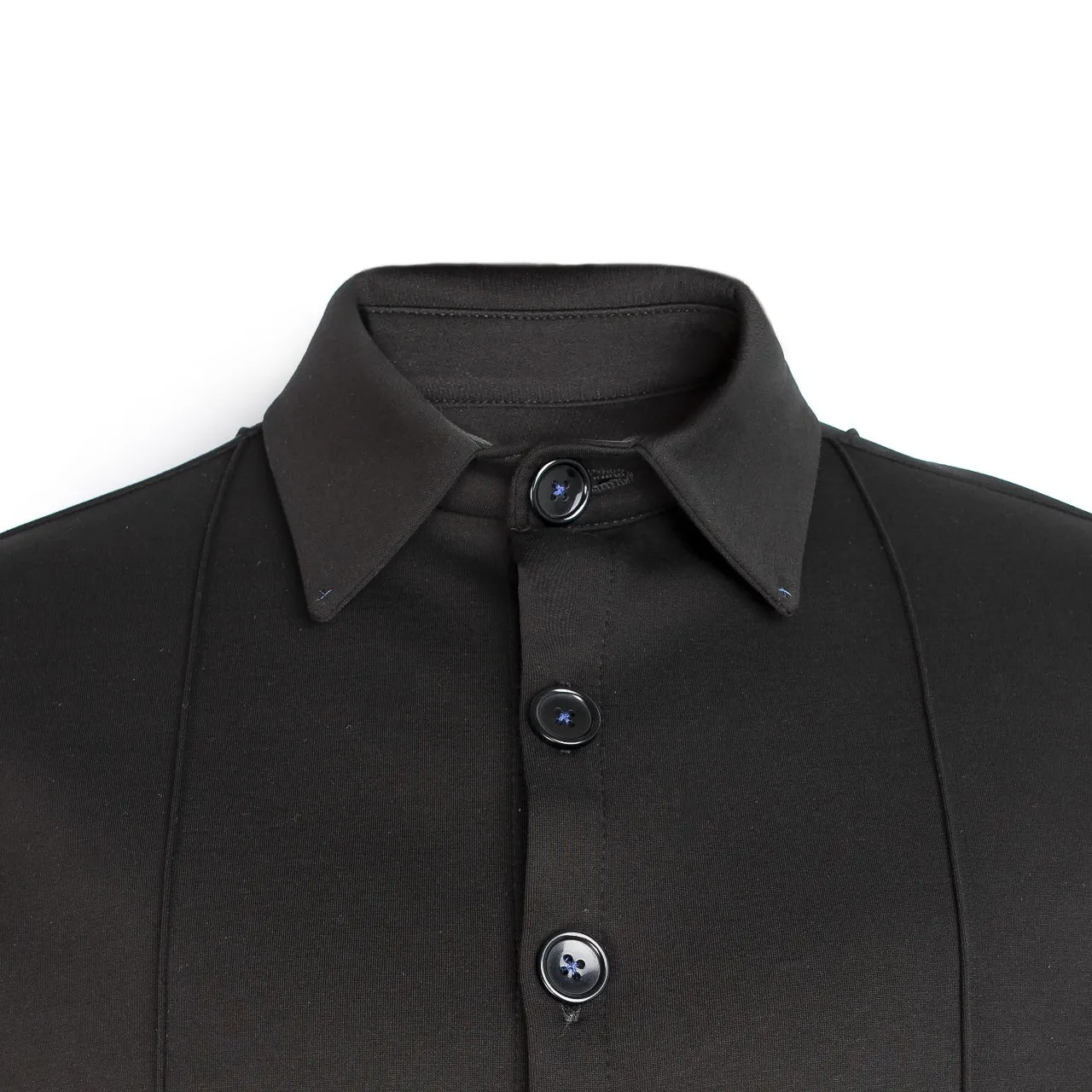 Men's Black Tricot Cotton Outfit