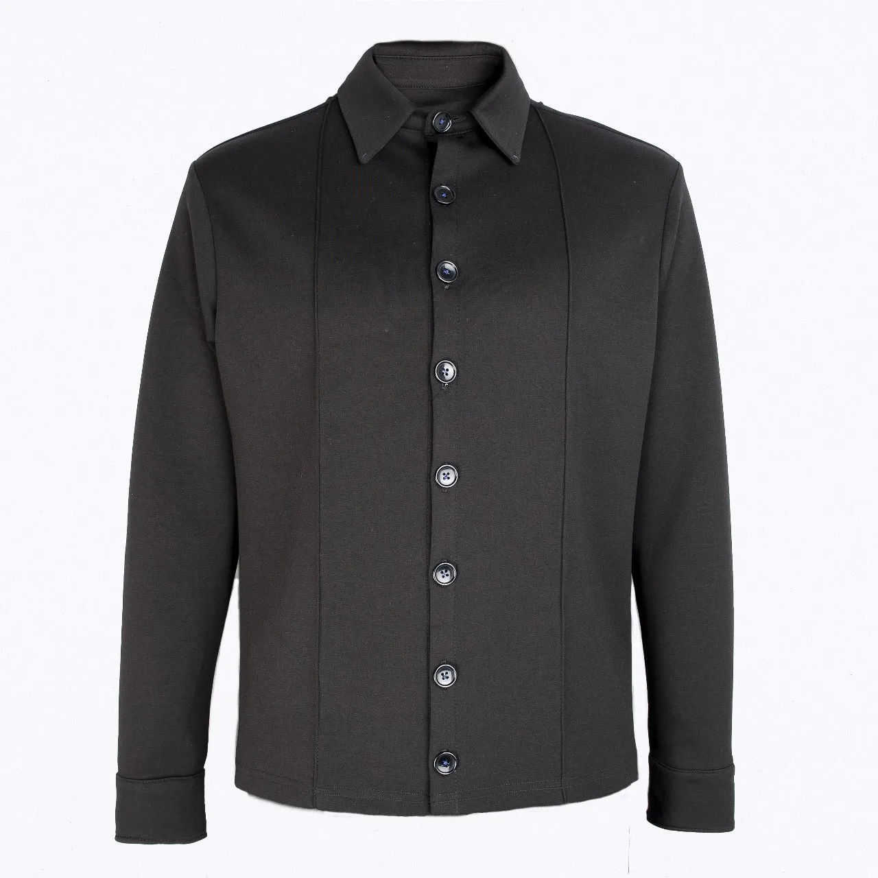 Men's Black Tricot Cotton Outfit