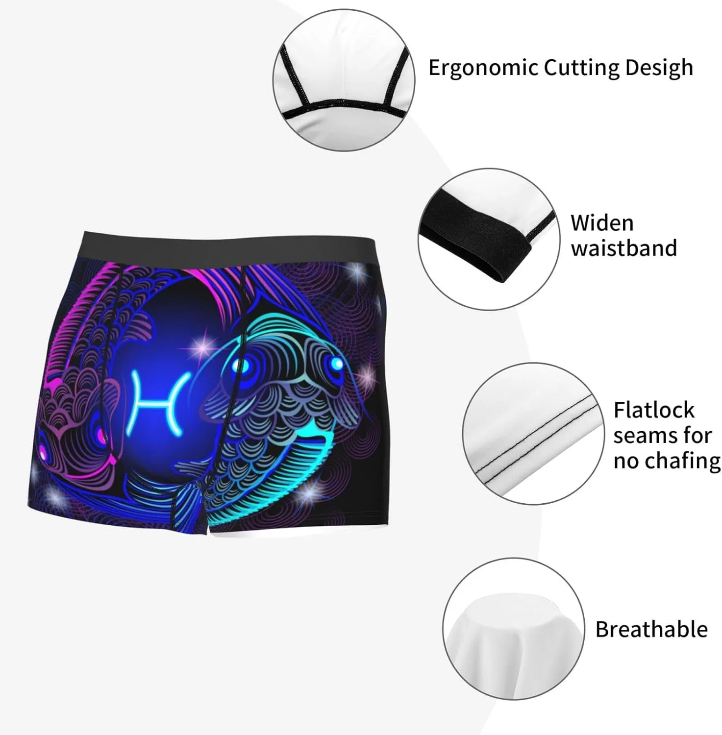 Men's Boxer Brief Underwear Cool Comfort Breathable Underwear