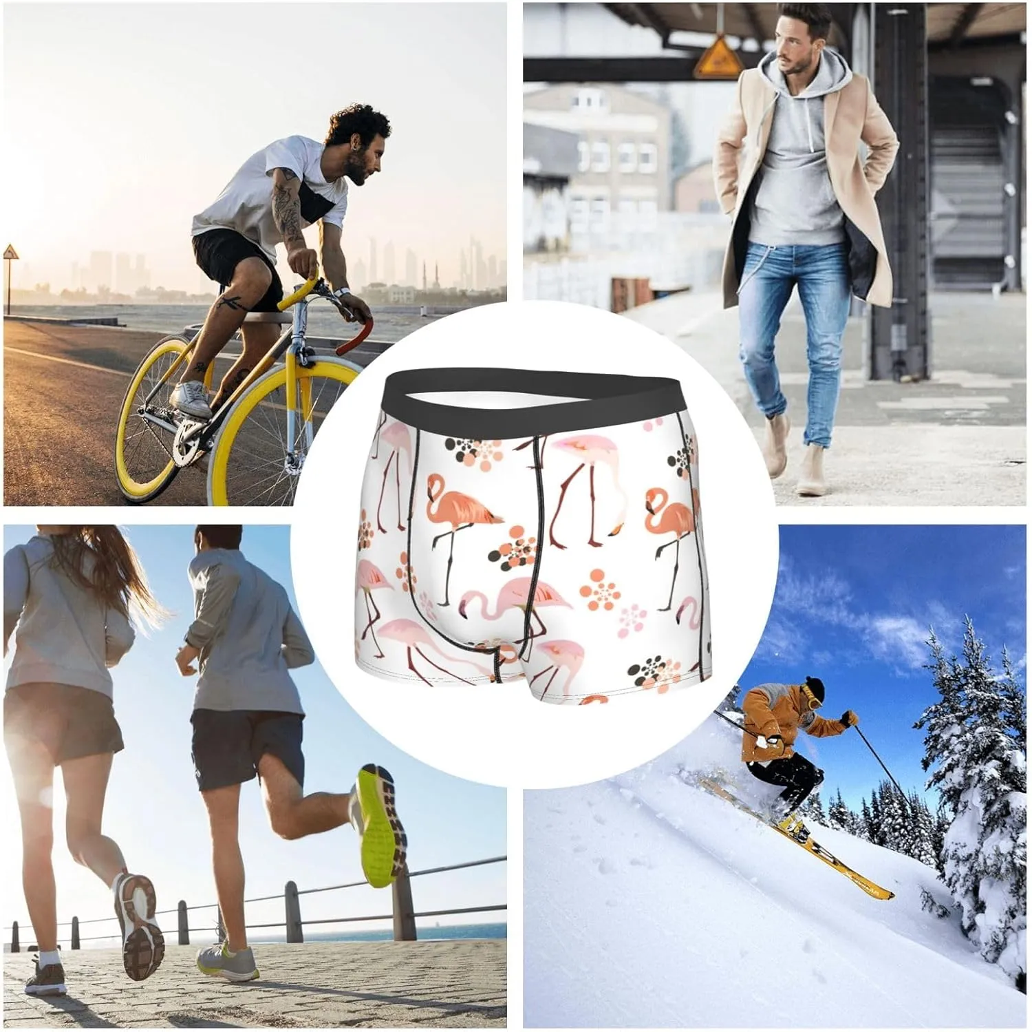 Men's Boxer Briefs Breathable Men's Underwear Boxer Briefs