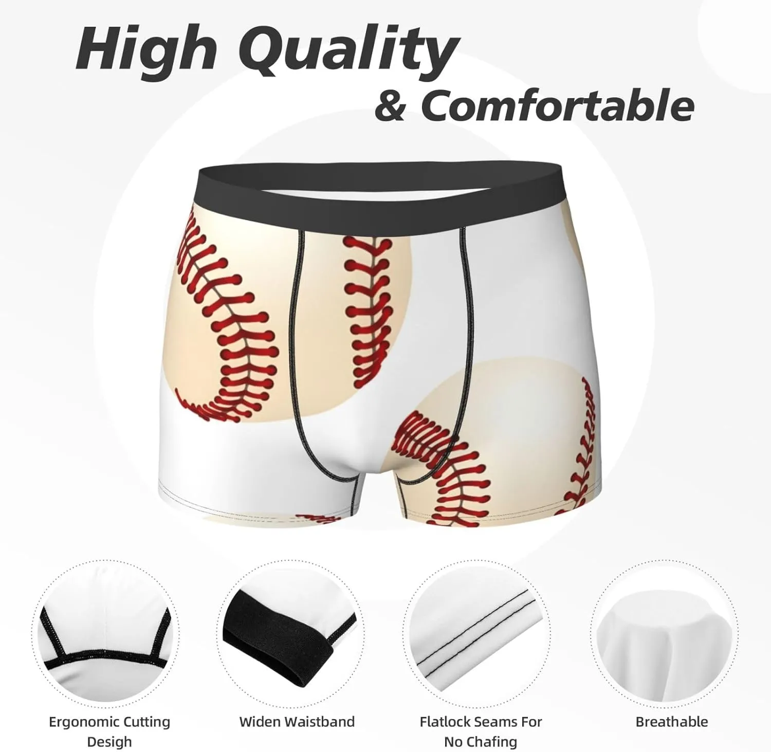 Men's Boxer Briefs Breathable Men's Underwear Boxer Briefs