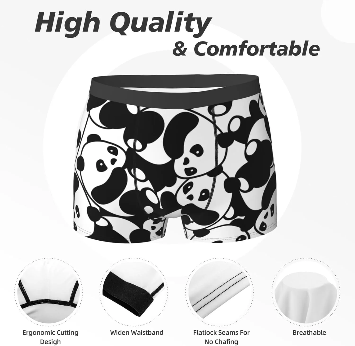 Men's Boxer Briefs Breathable Mens Underwear Briefs Soft