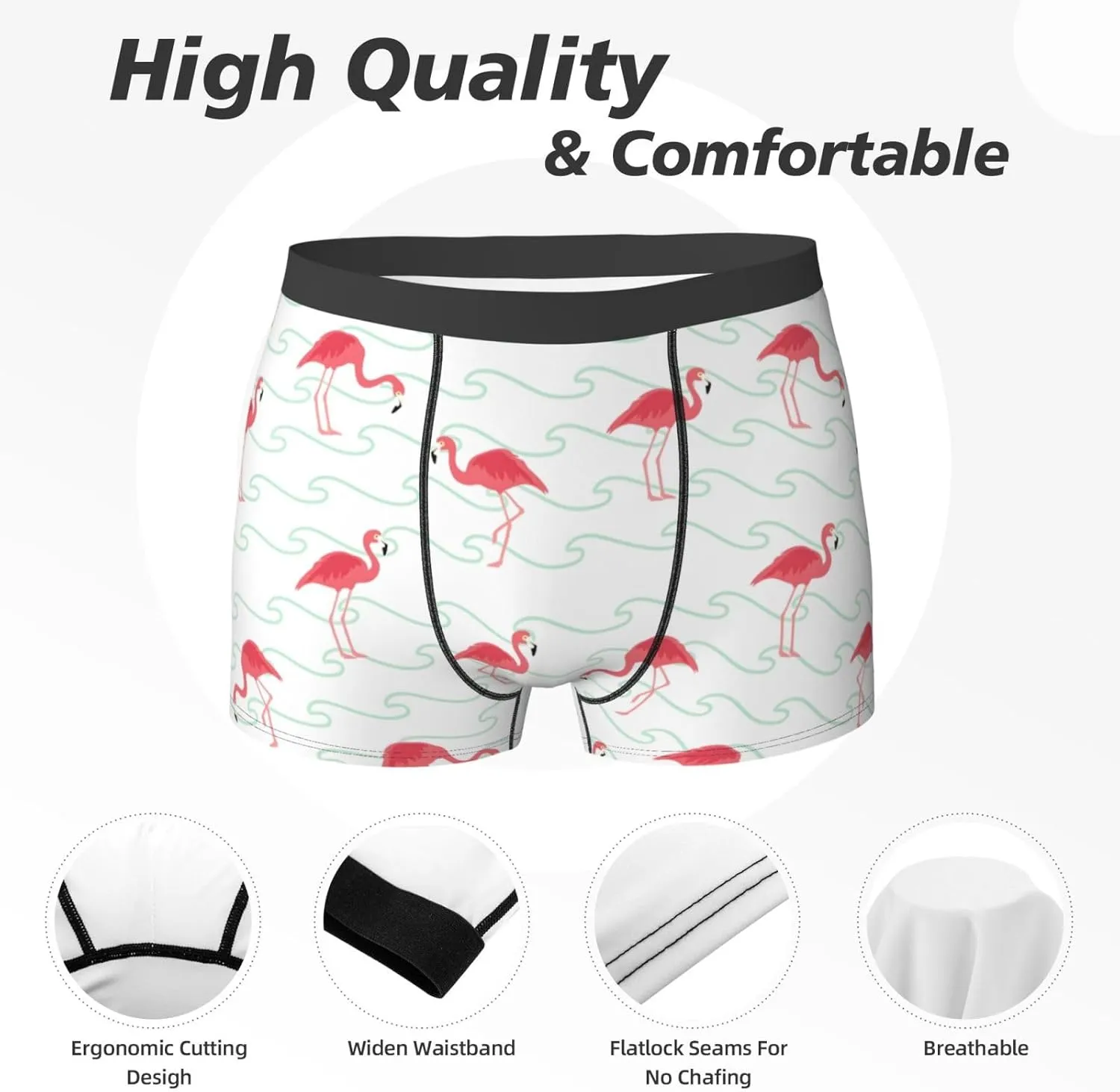 Men's Boxer Briefs Breathable Mens Underwear Briefs Soft