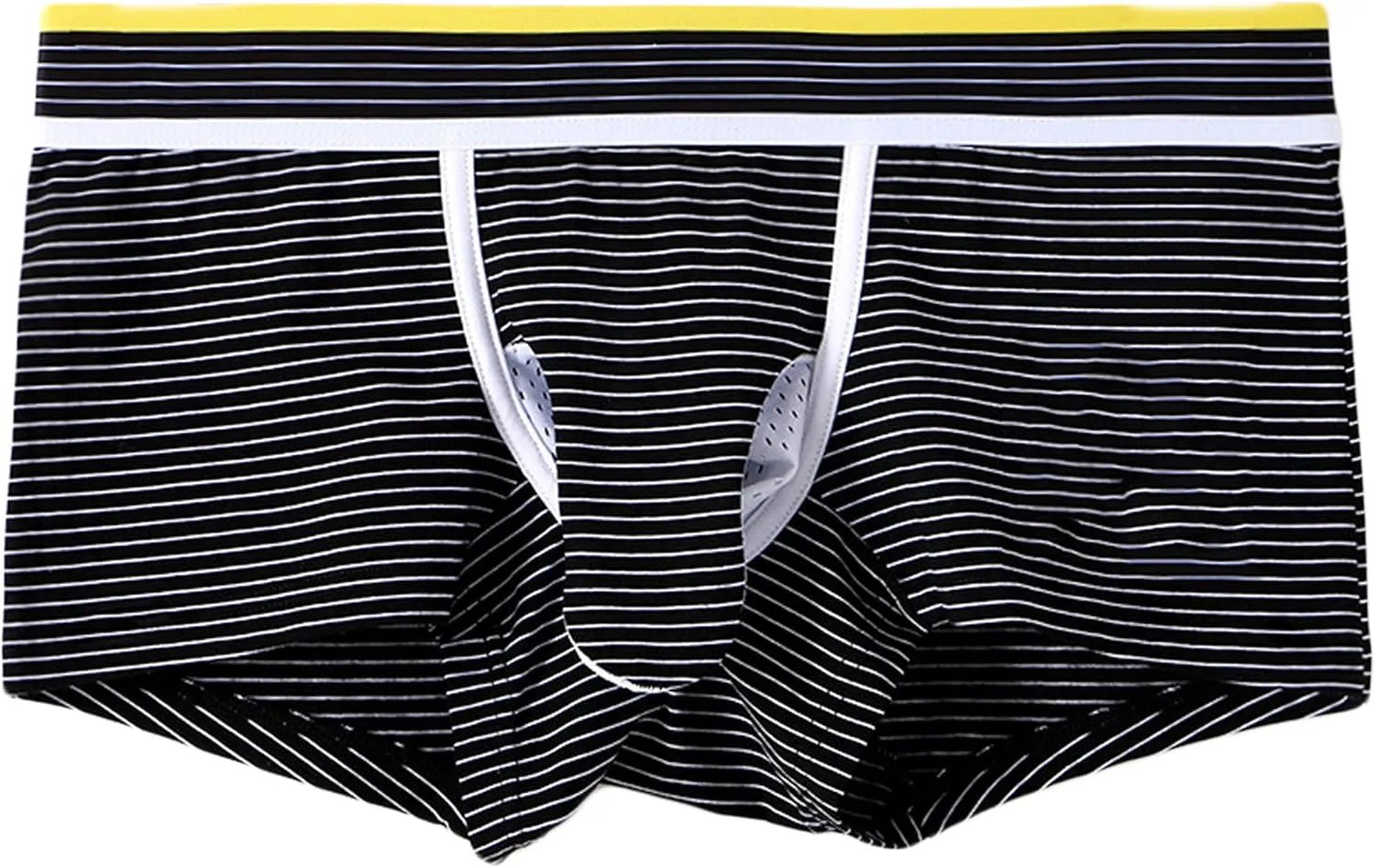 Men's Boxer Briefs Breathable Striped Elephant Trunk Briefs