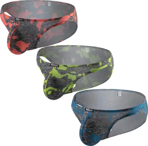 Men's Camouflage Stretch Support Briefs Breathable Pouch Underwear