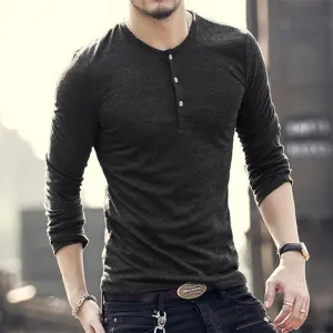 Men's Casual Long Sleeve T-Shirt