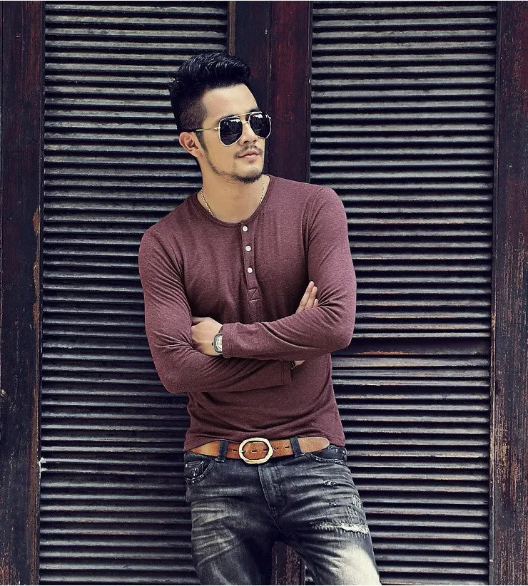 Men's Casual Long Sleeve T-Shirt