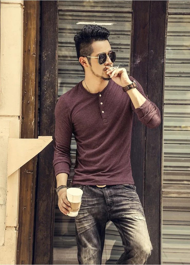 Men's Casual Long Sleeve T-Shirt