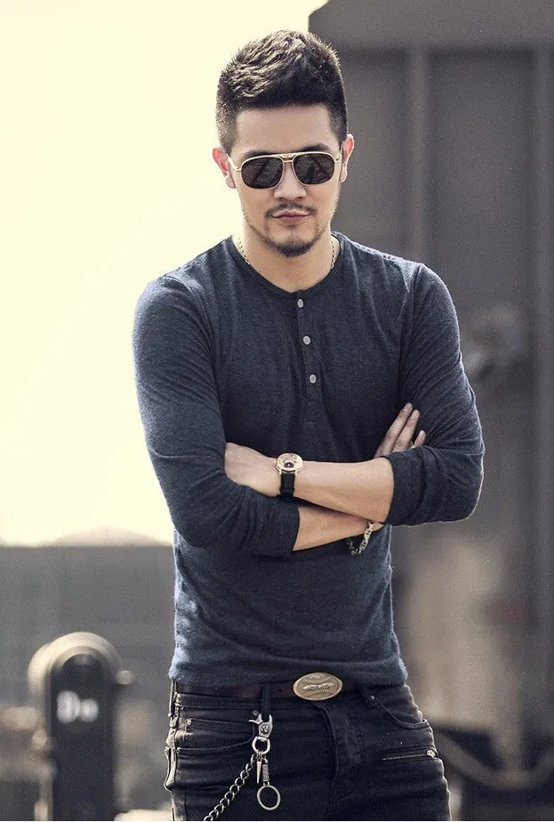 Men's Casual Long Sleeve T-Shirt