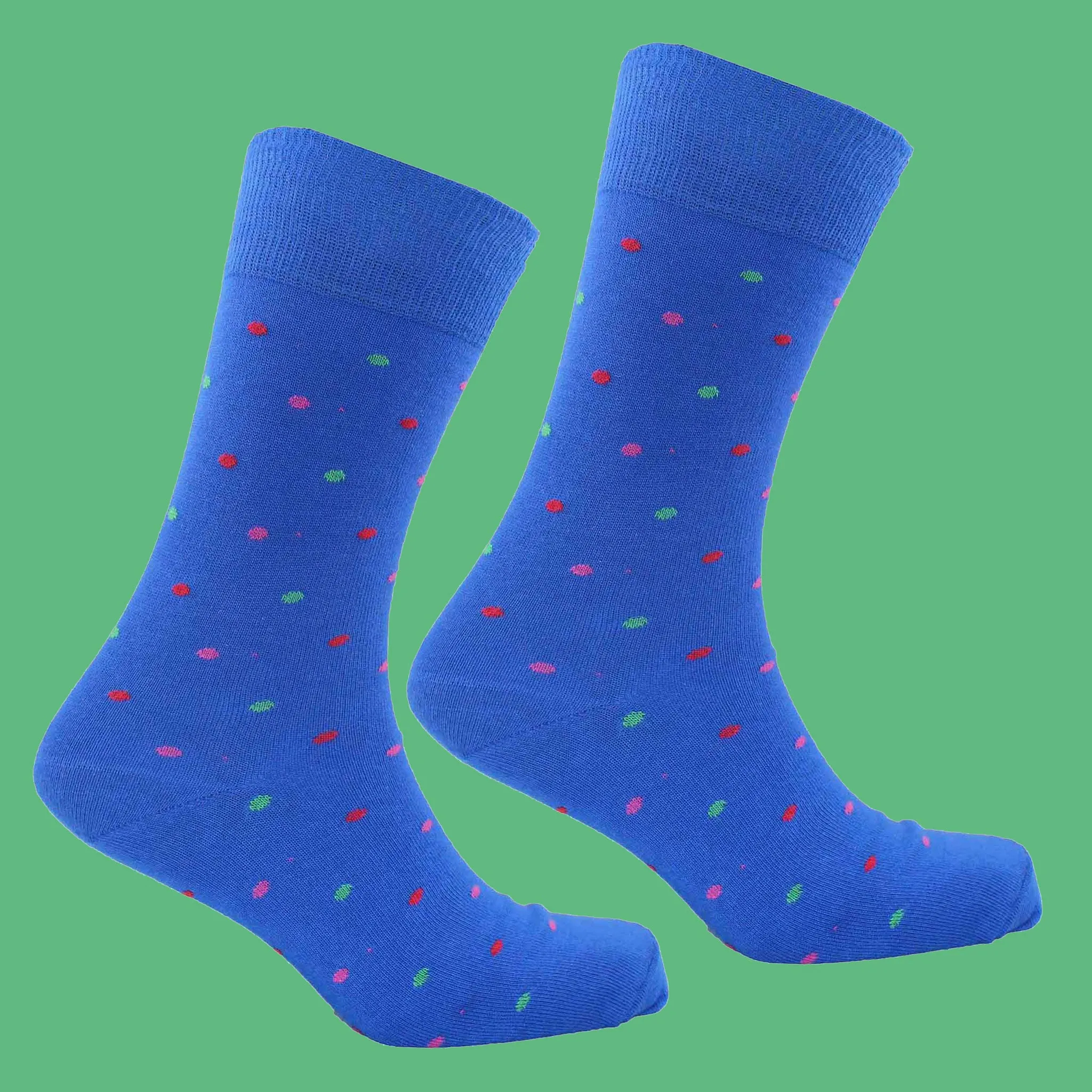 Men's Colville Dot Socks - Royal