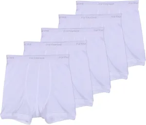 Men's Cotton Boxer Briefs 5 Pack, Cotton Breathable Underwear Boxer Briefs