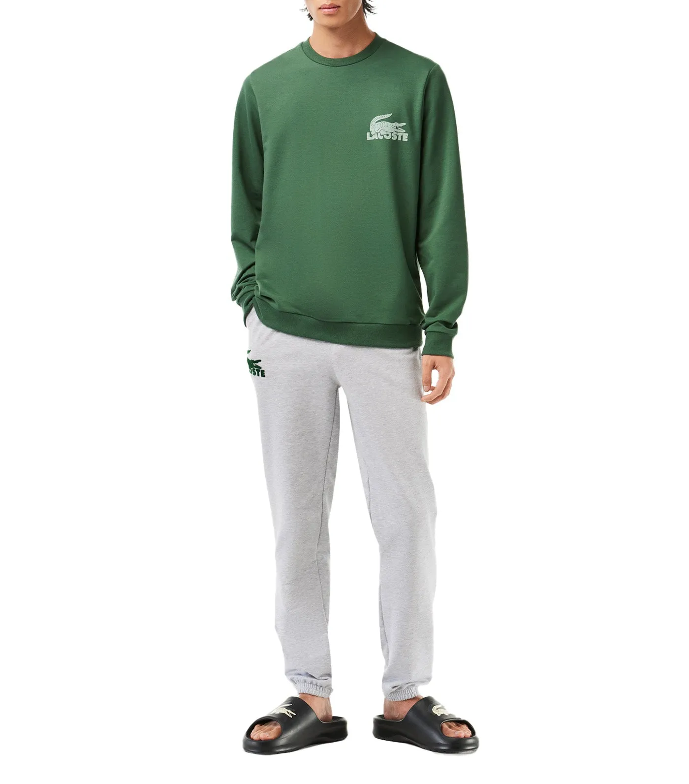Men's Cotton Fleece Indoor Sweatshirt Sequoia/Arielle Green