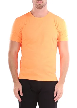 Men's Essentials Cotton Crew Neck Solid Orange