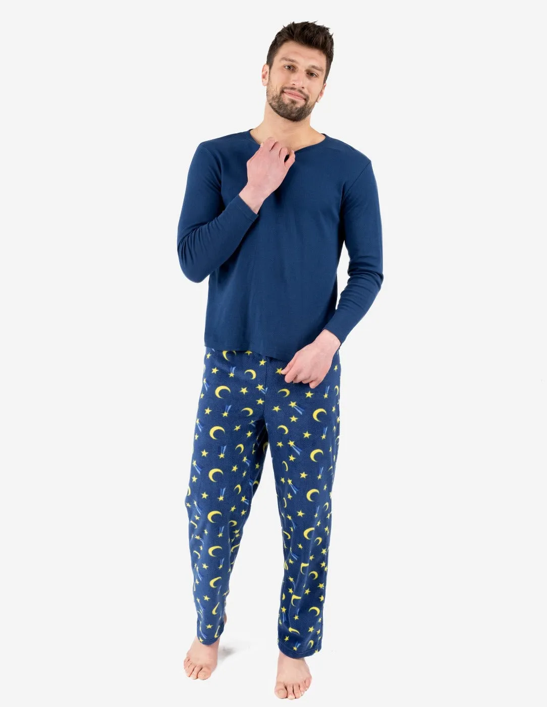Men's Fleece Print Set