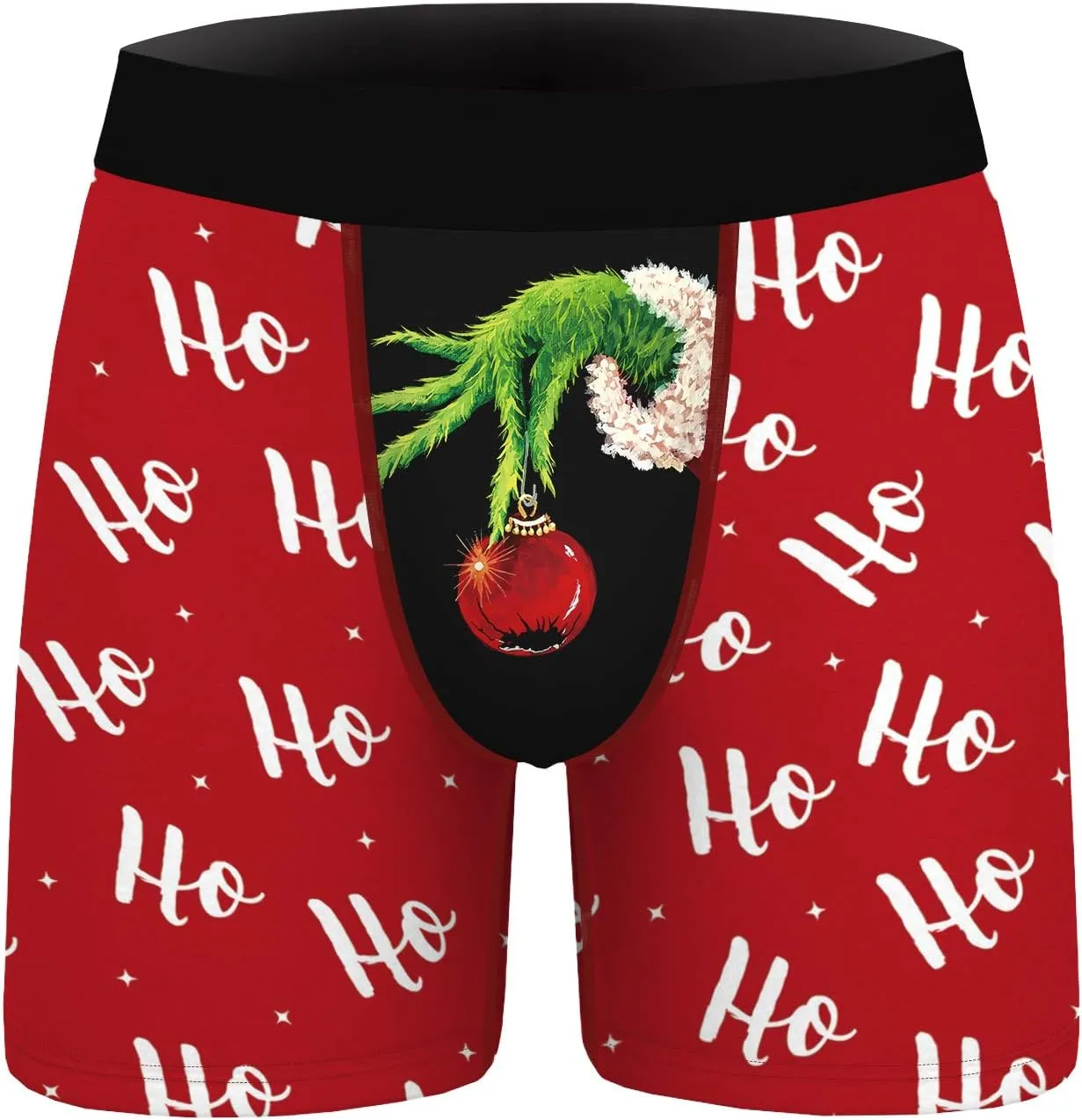 Men's Funny Christmas Underwear Gifts Breathable Boxer Briefs